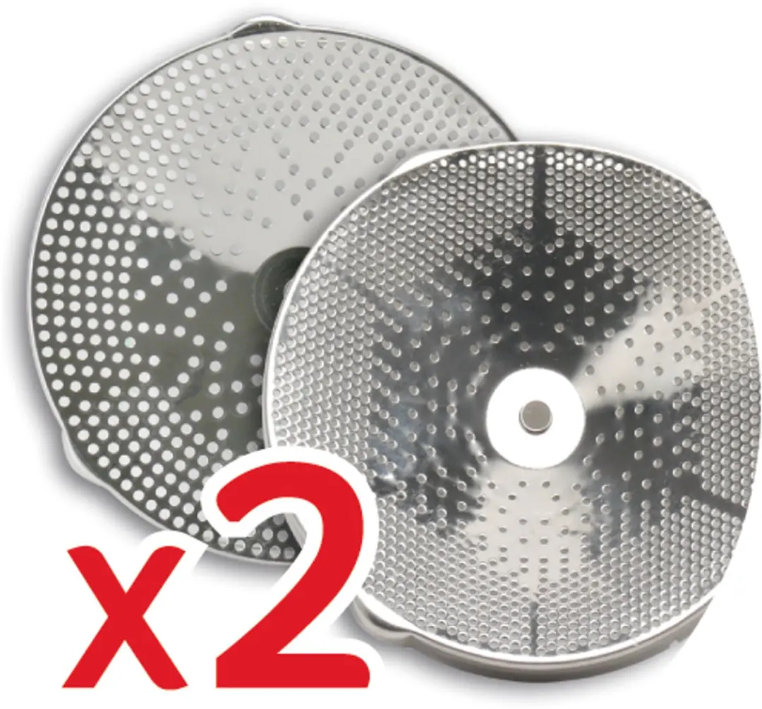 Moulinex K10120 Groentenmolen - 2 Mesjes - Roestvrijstaal/Wit