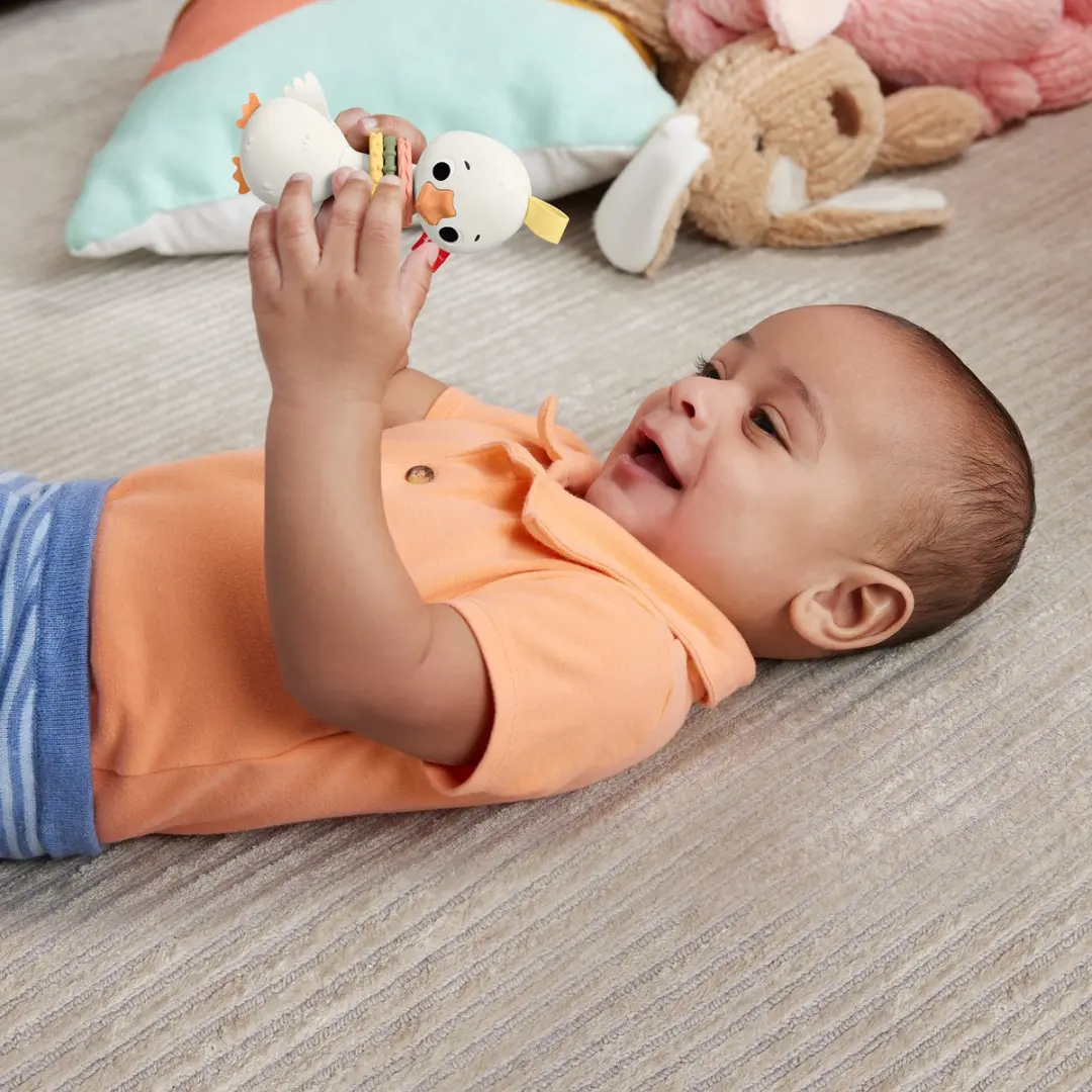 Fisher-Price Bijt Rammelaar Clack & Quack Eend - Meerkleurig