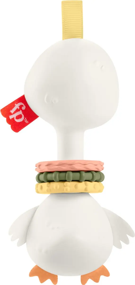 Fisher-Price Bijt Rammelaar Clack & Quack Eend - Meerkleurig