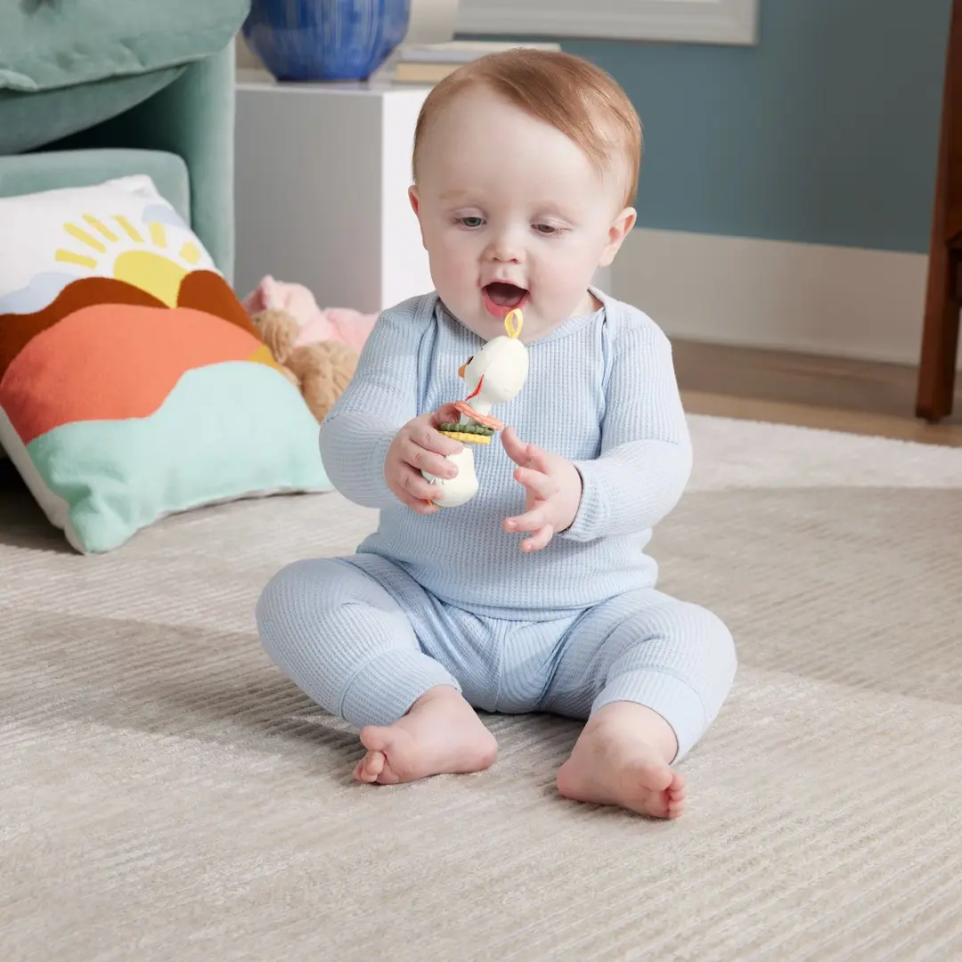 Fisher-Price Bijt Rammelaar Clack & Quack Eend - Meerkleurig