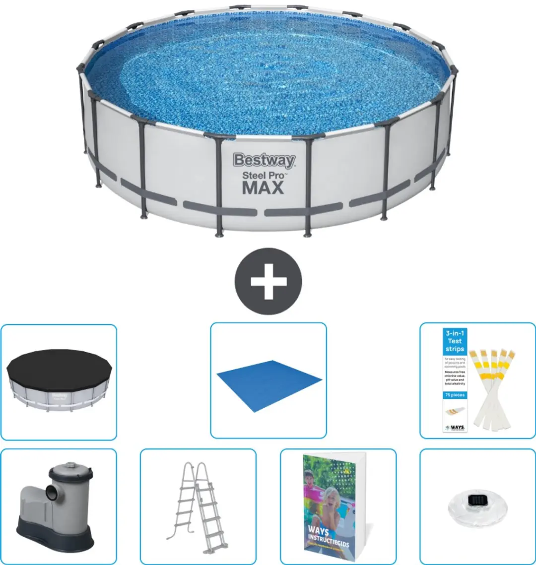 Bestway Steel Pro MAX Zwembad 488x122cm