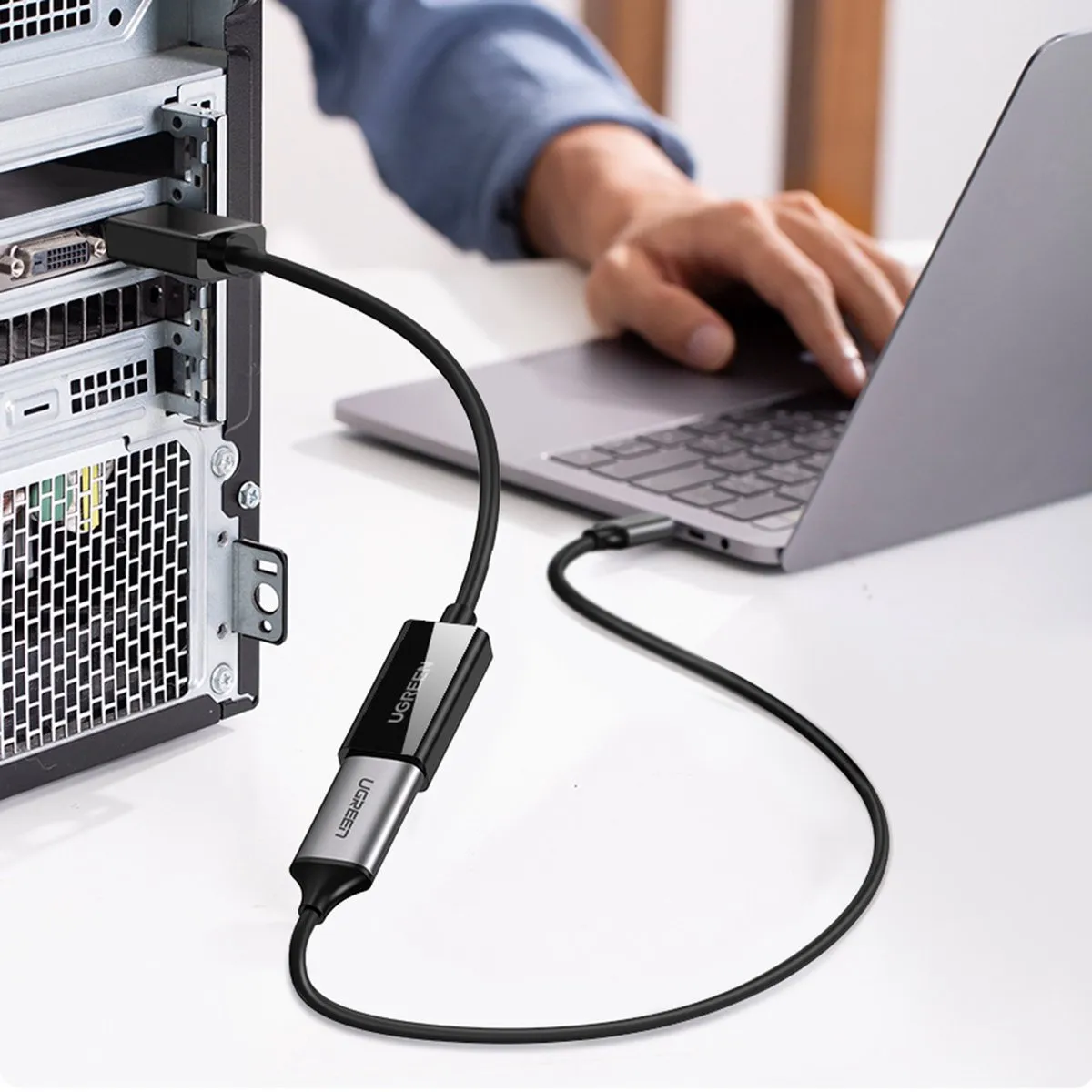 Ugreen DisplayPort naar HDMI Adapterkabel MM137 - 4K - Zwart