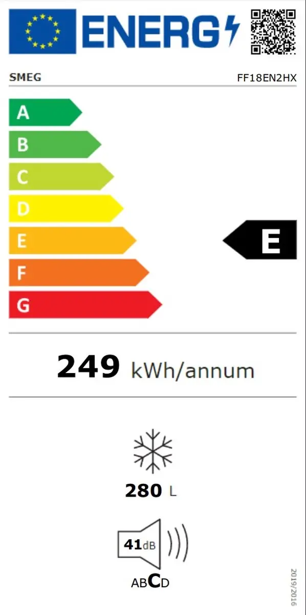 Smeg FF18EN2HX Vrijstaande Vriezer - 280L - No Frost - RVS - afbeelding 6 van 6