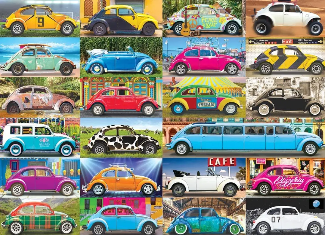 Eurographics Volkswagen Gone Places Legpuzzel 1000 Stuks - 68x48cm
