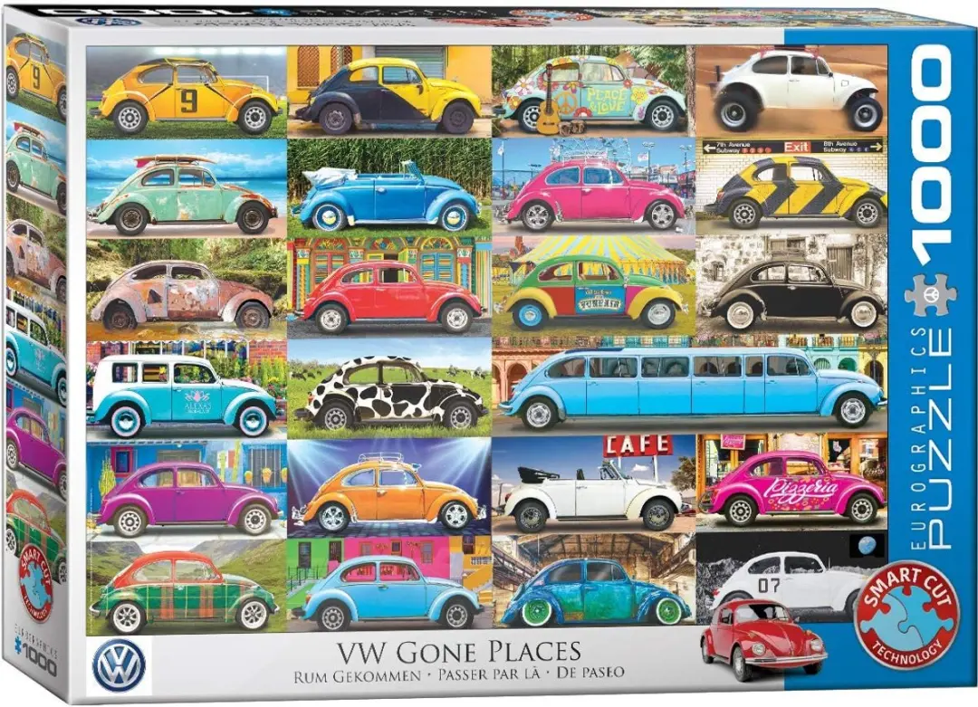 Eurographics Volkswagen Gone Places Legpuzzel 1000 Stuks - 68x48cm