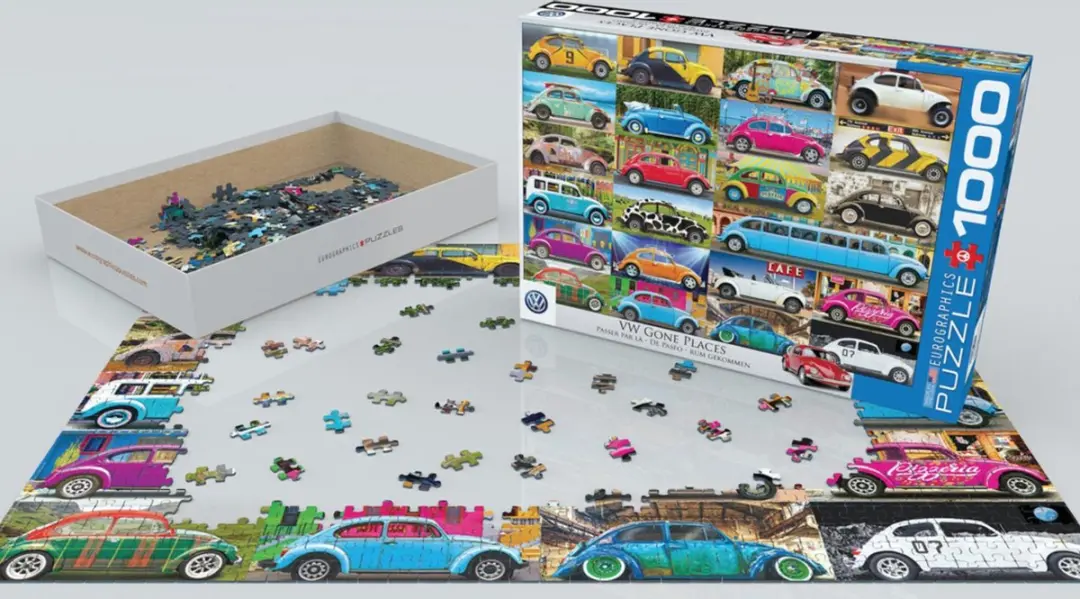 Eurographics Volkswagen Gone Places Legpuzzel 1000 Stuks - 68x48cm