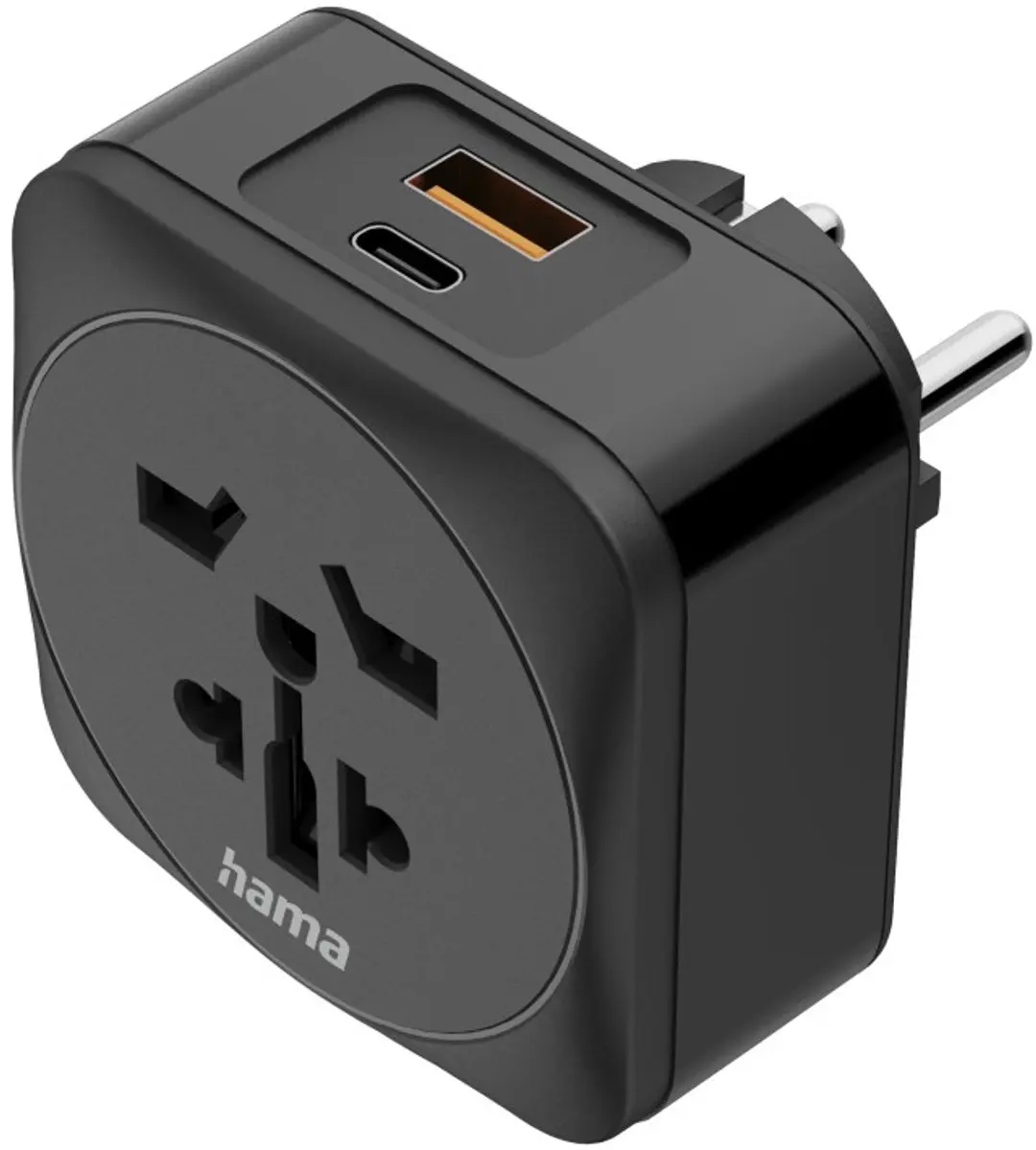 Hama Reisstekker World naar EUR 00223460 - USB-A & USB-C PD - Zwart - afbeelding 6 van 6