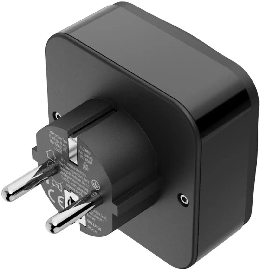 Hama Reisstekker World naar EUR 00223460 - USB-A & USB-C PD - Zwart - afbeelding 5 van 6