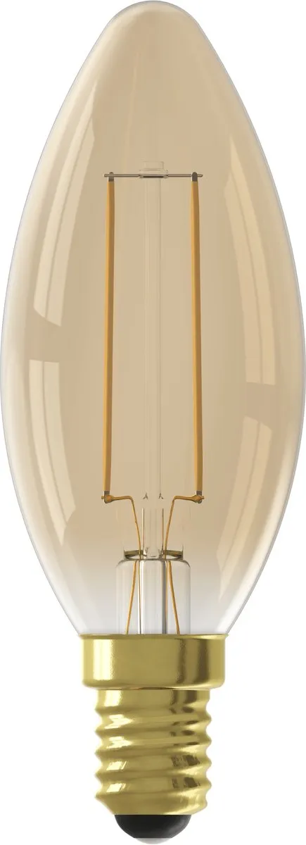 Calex LED Kaarslamp Goud E14 3.5W 250lm 2100K - 5 Stuks