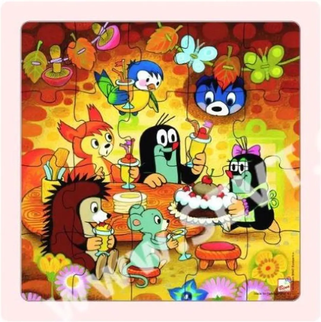 Simply for Kids Mevrouw Mol en Taart Houten Puzzel 20 Stuks