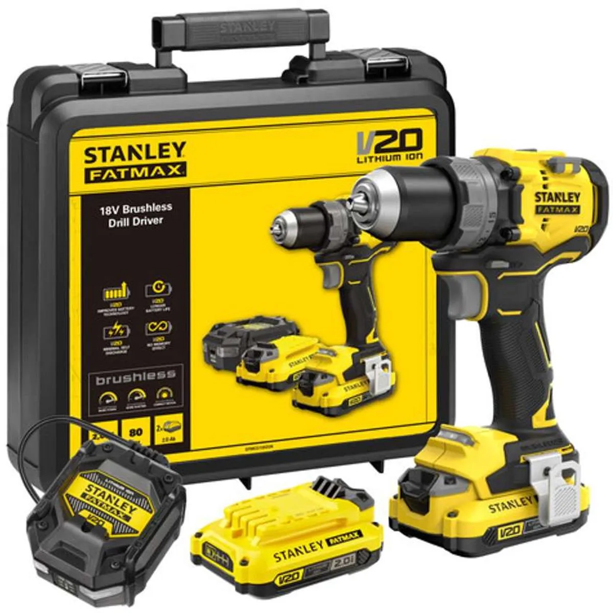 Stanley Fatmax V20 SFMCD725D2K-QW Accuboormachine