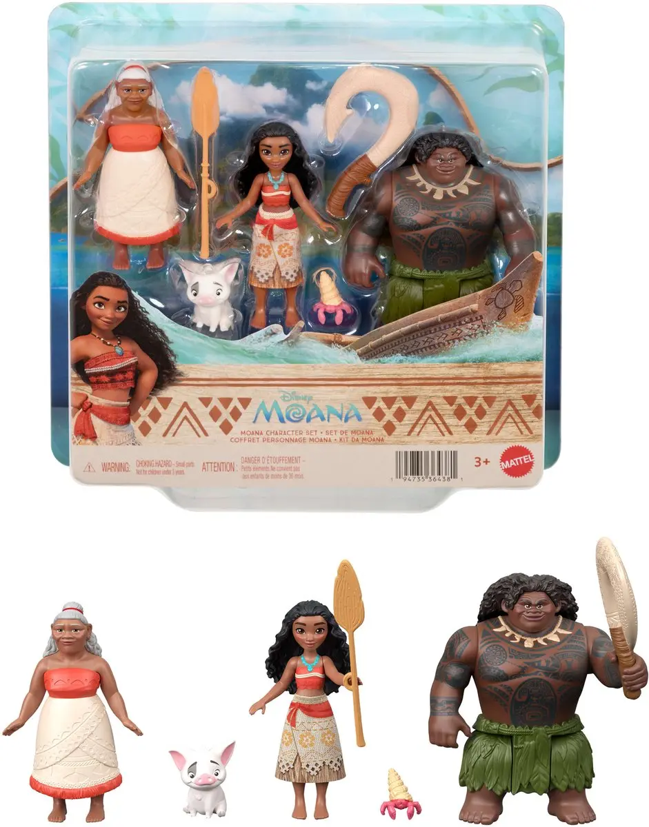 Mattel Vaiana Actiefiguur 3-Pack