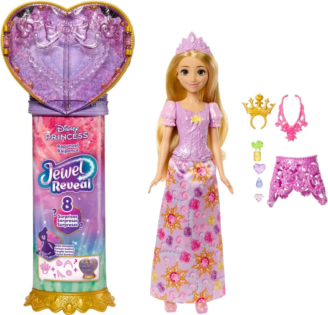 Mattel Disney Princess Jewel Reveal Rapunzel Modepop