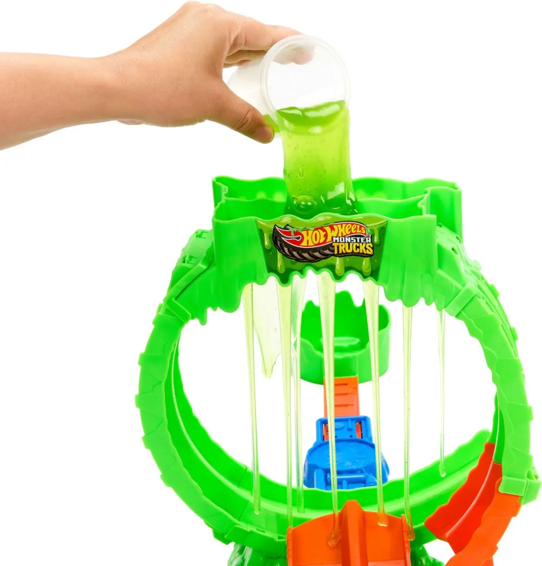 Hot Wheels Monstertrucks Gemuteerde Chaos Loopinguitdaging - Wreckin' Wolf - Meerkleurig