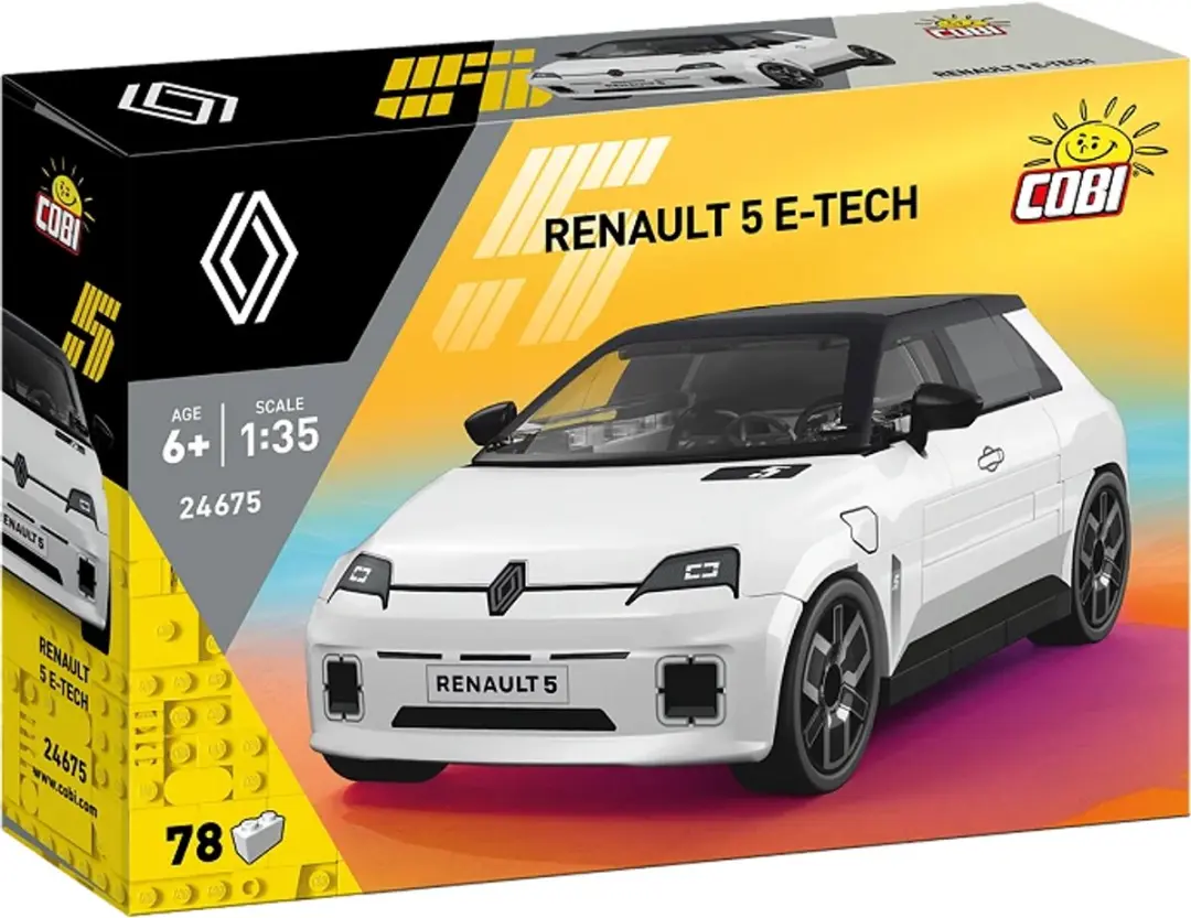 Cobi Renault 5 E-Tech - 78 Stukken - Wit - afbeelding 6 van 6