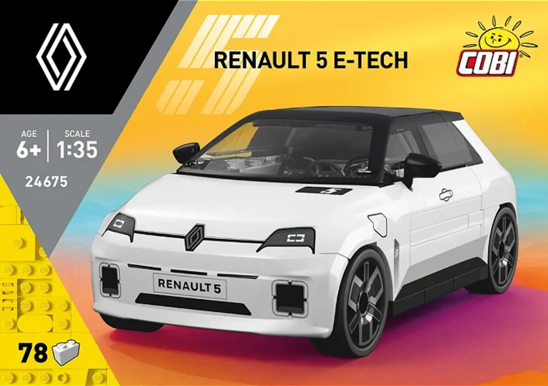 Cobi Renault 5 E-Tech - 78 Stukken - Wit