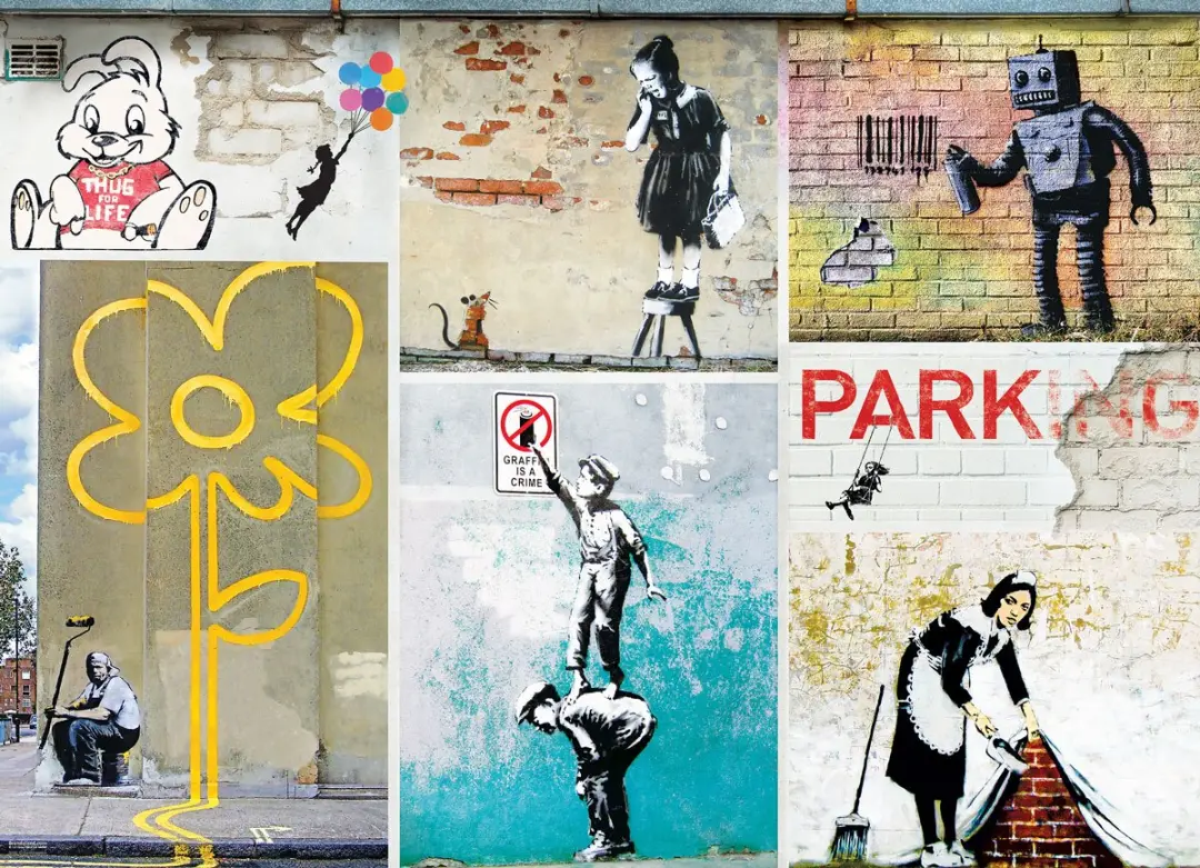 Eurographics Banksy Straatkunst Legpuzzel 1000 Stuks - EUR-6000-5765 - Multi
