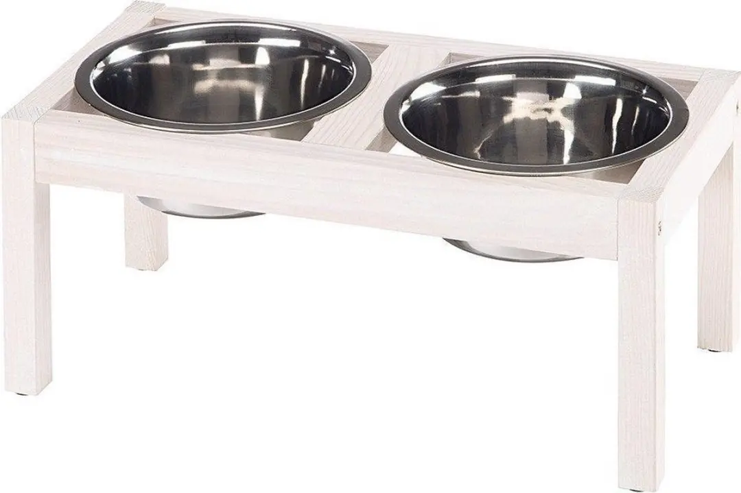 Ferplast Desco Wood Hondenvoerbak 3,6L - Lichtbruin - afbeelding 4 van 5