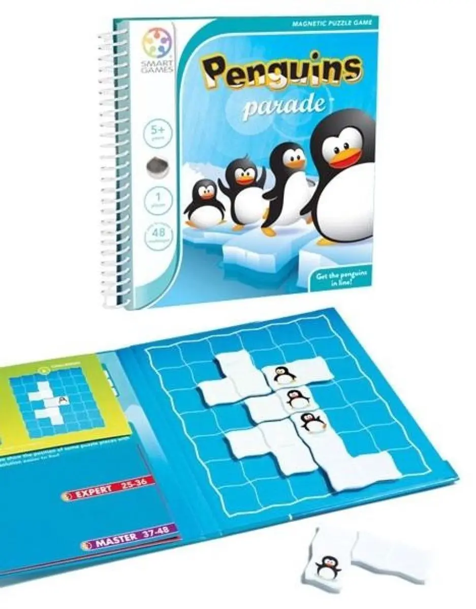 SmartGames Penguins Parade SGT 260 Magnetisch Reisspel - 48 Opdrachten