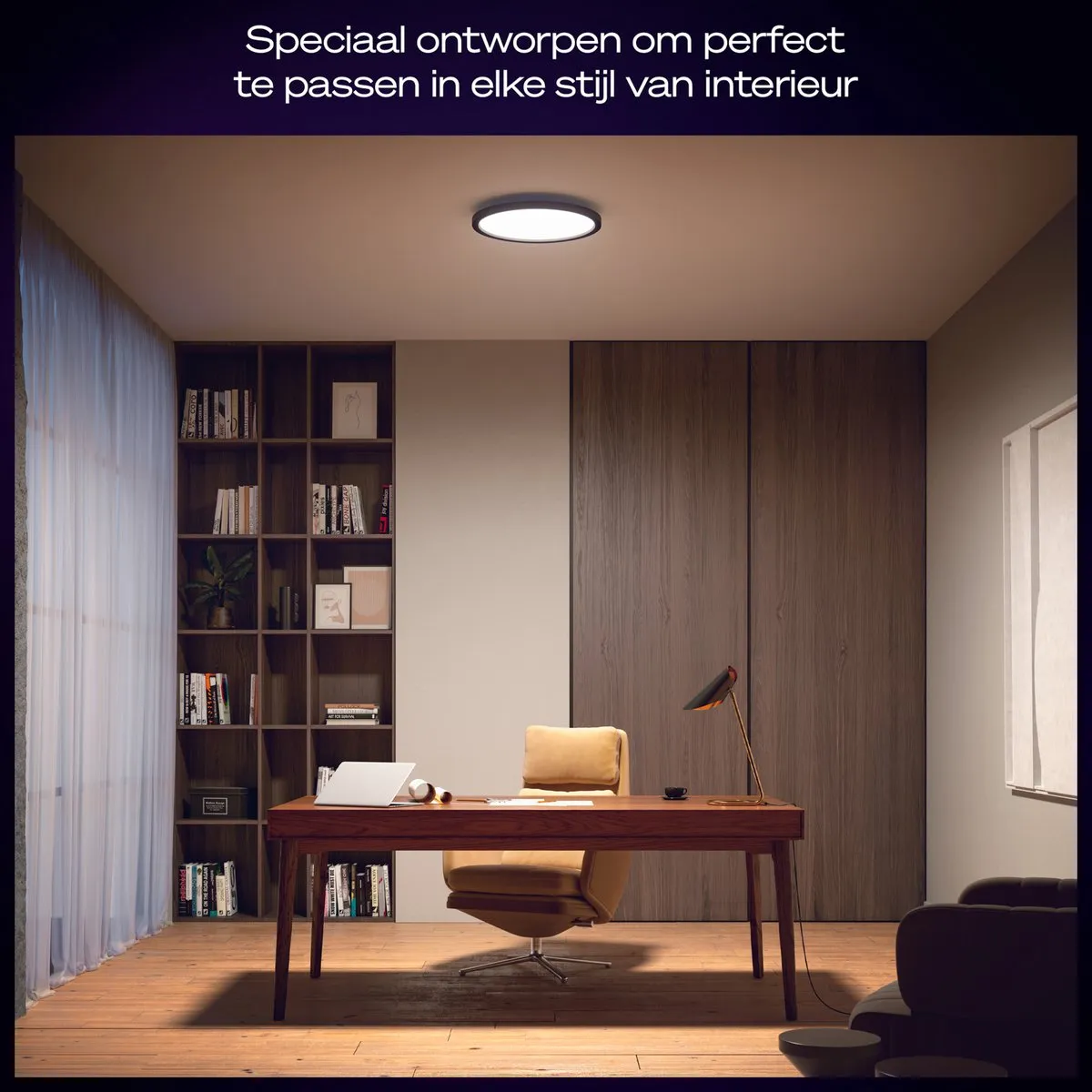 Philips Hue Aurelle Rond Paneellamp - Zwart
