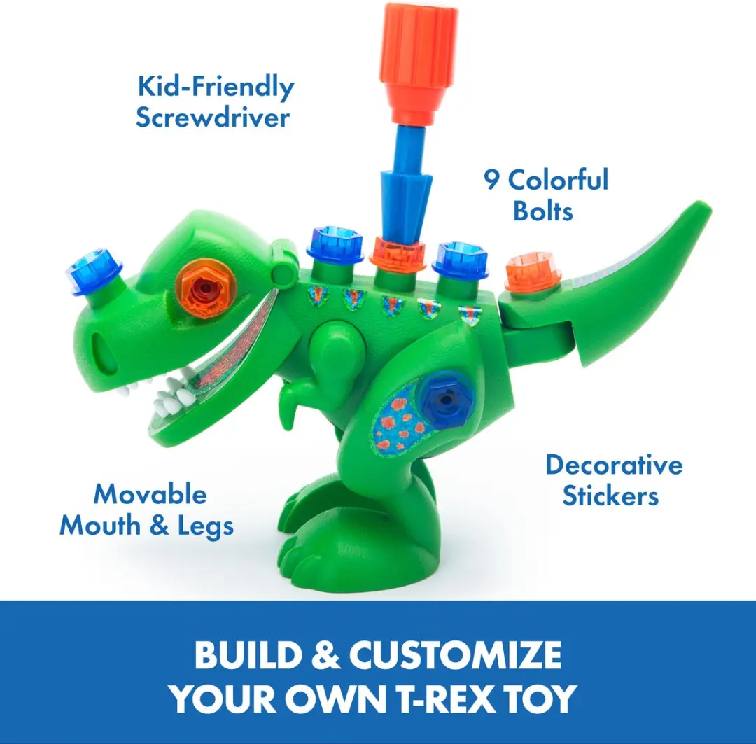 Learning Resources Design & Drill T-Rex - Boor & Versierdinosaurus - 2 Onderdelen - Multikleur