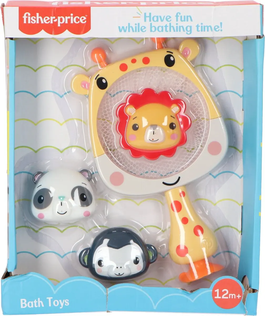 Fisher-Price Baby Bad Dieren met Schepnet - 1 Stuk - Multi Colour