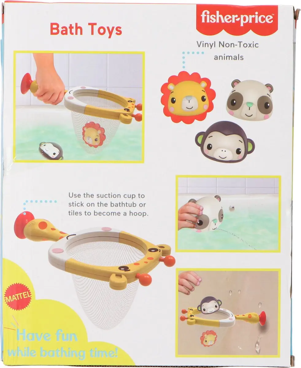 Fisher-Price Baby Bad Dieren met Schepnet - 1 Stuk - Multi Colour