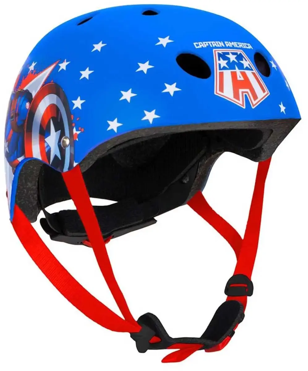 Marvel Captain America Fietshelm - M - Blauw