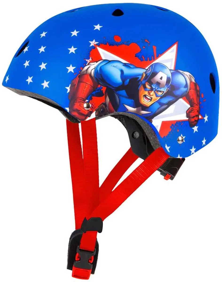 Marvel Captain America Fietshelm - M - Blauw