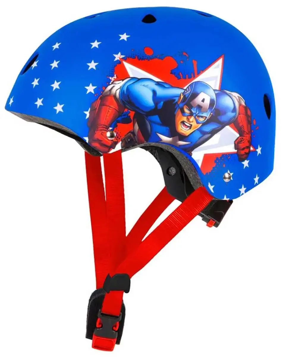 Marvel Captain America Fietshelm - M - Blauw