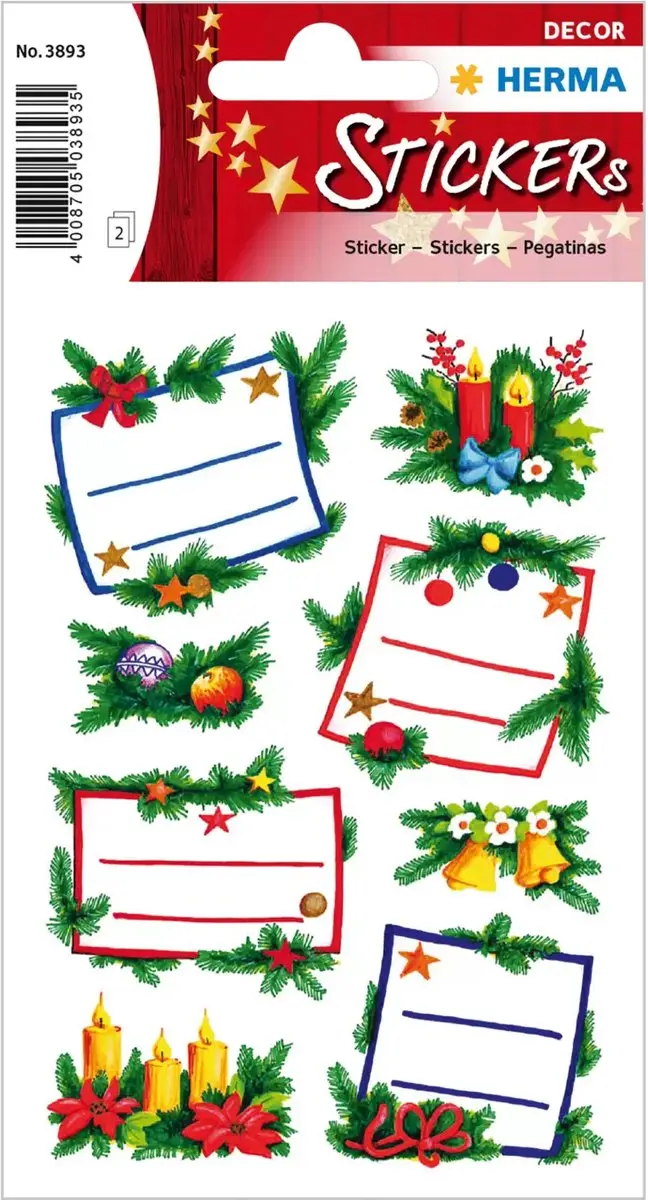 Herma 3893 Kerststickers - 16 Stuks - afbeelding 3 van 3
