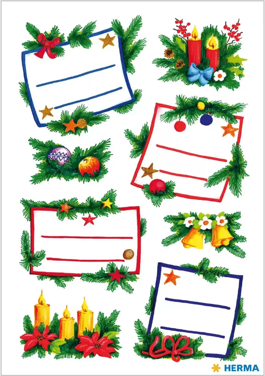 Herma 3893 Kerststickers - 16 Stuks - afbeelding 2 van 3