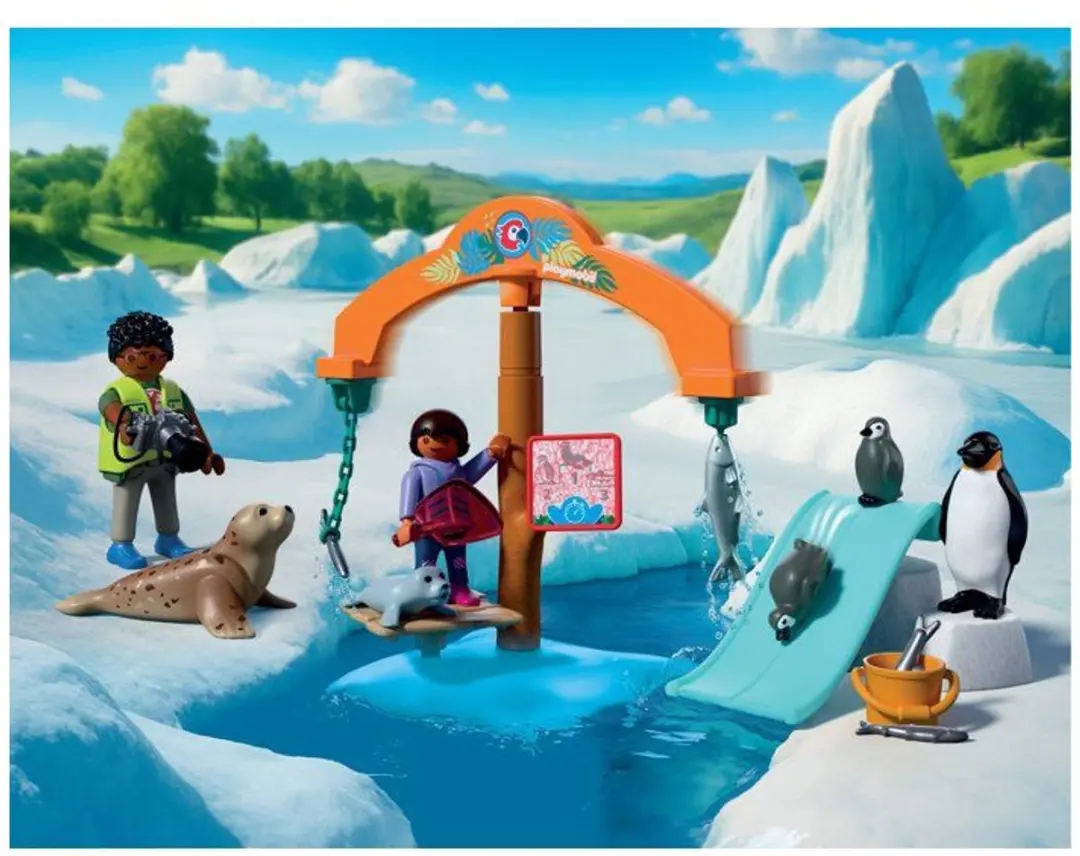 Playmobil Zoo Speelset IJsrijk Pooldieren - Multicolor