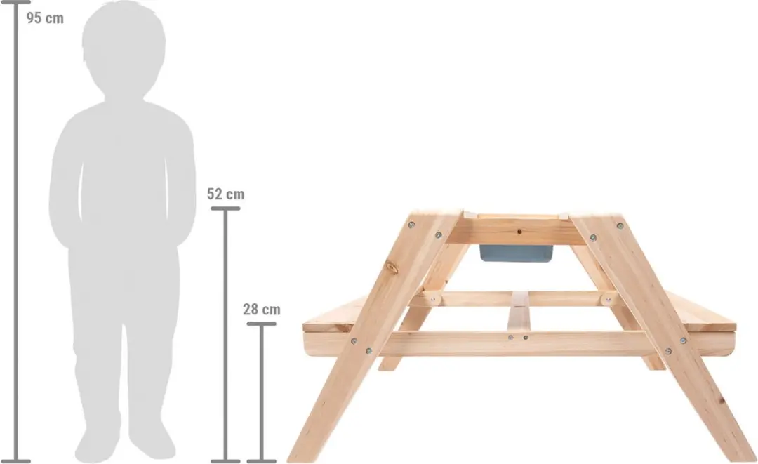 Small Foot Houten Picknick- en Moddertafel 12422 - Multicolor