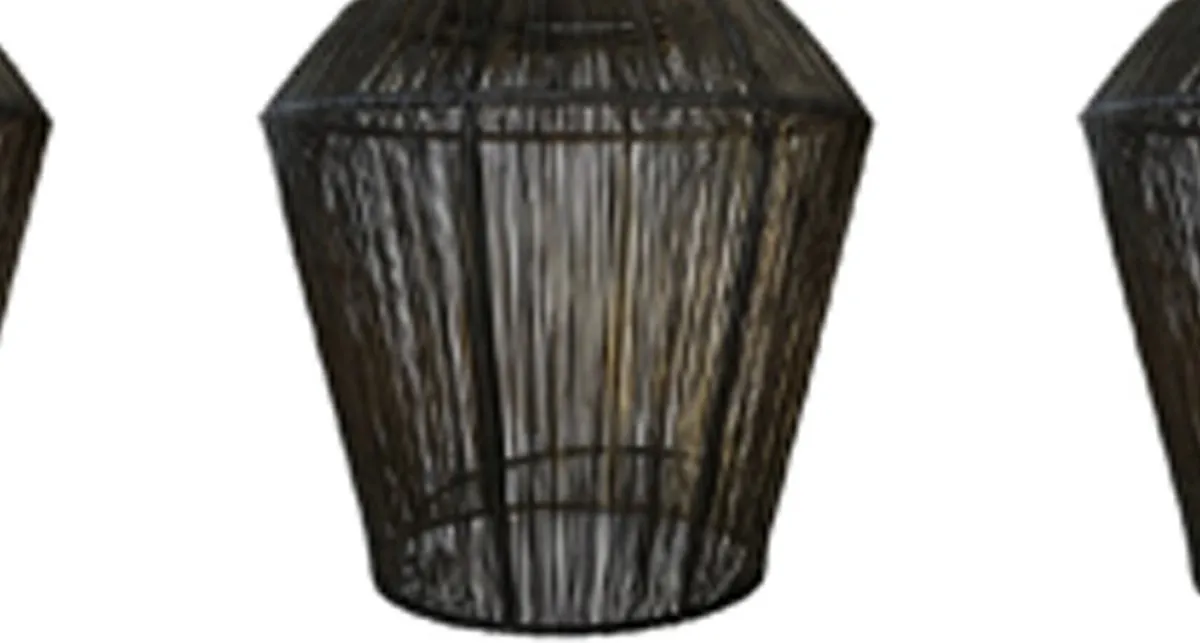 Eglo Escandidos Hanglamp E27 - 3 Lichtpunten - 92cm - Zwart/Goud