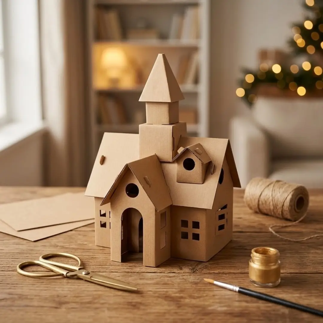 NUVEX Kerk Modelbouwpakket Poppenhuis - Bruin