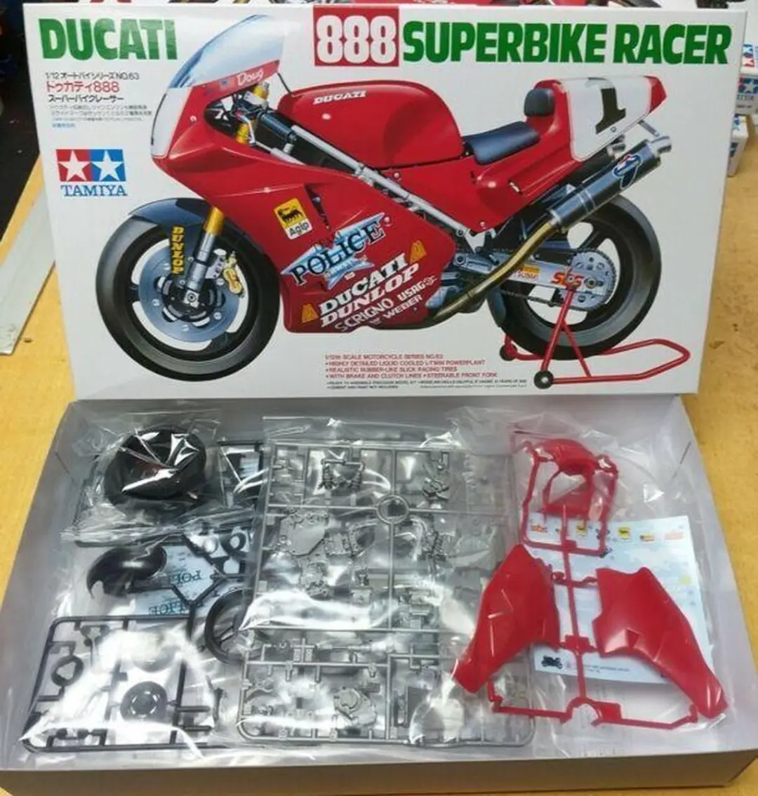 Tamiya 14063 Ducati 888 Superbike '93 Modelbouwpakket - 1:12 - Multi