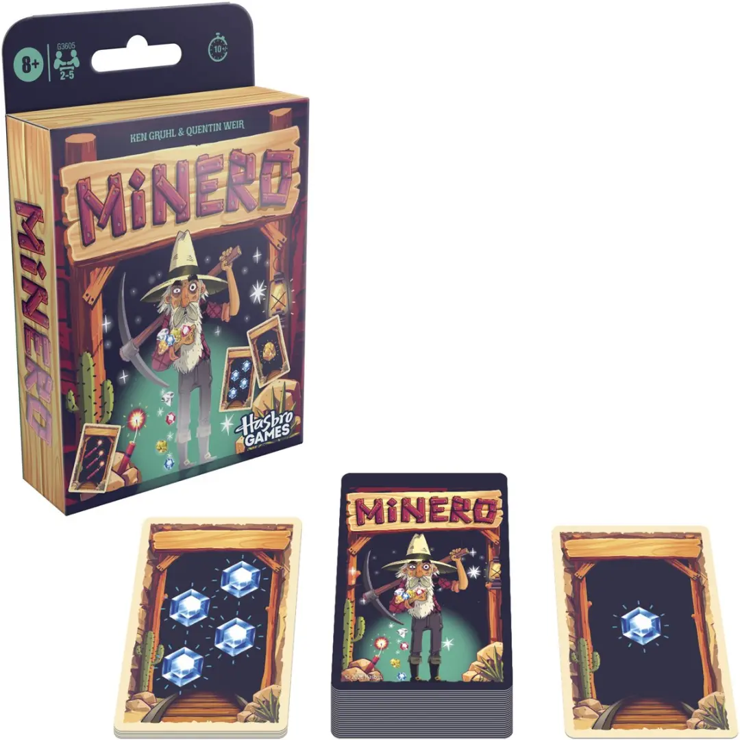 Hasbro Gaming Minero Family Kaartspel - Engelstalig - 2-5 Spelers
