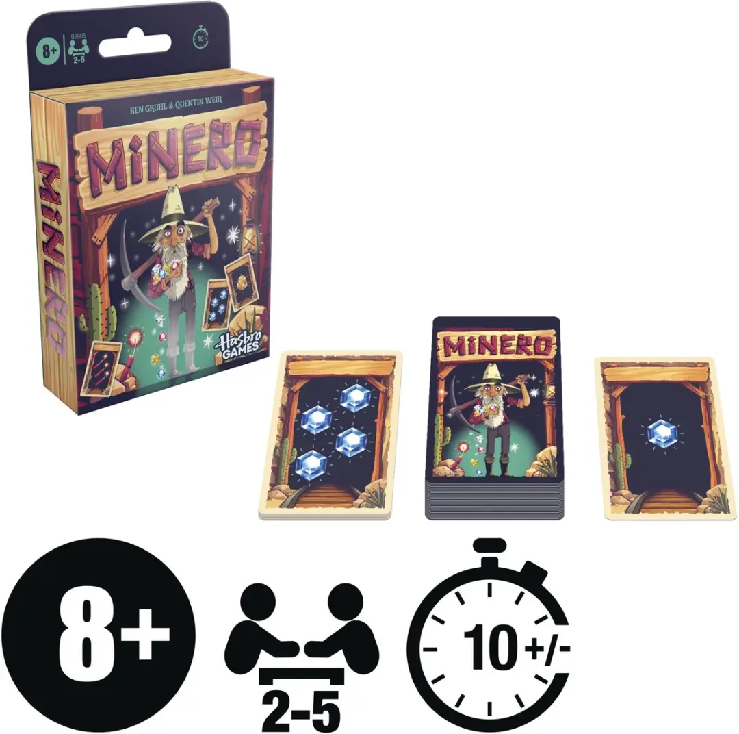 Hasbro Gaming Minero Family Kaartspel - Engelstalig - 2-5 Spelers
