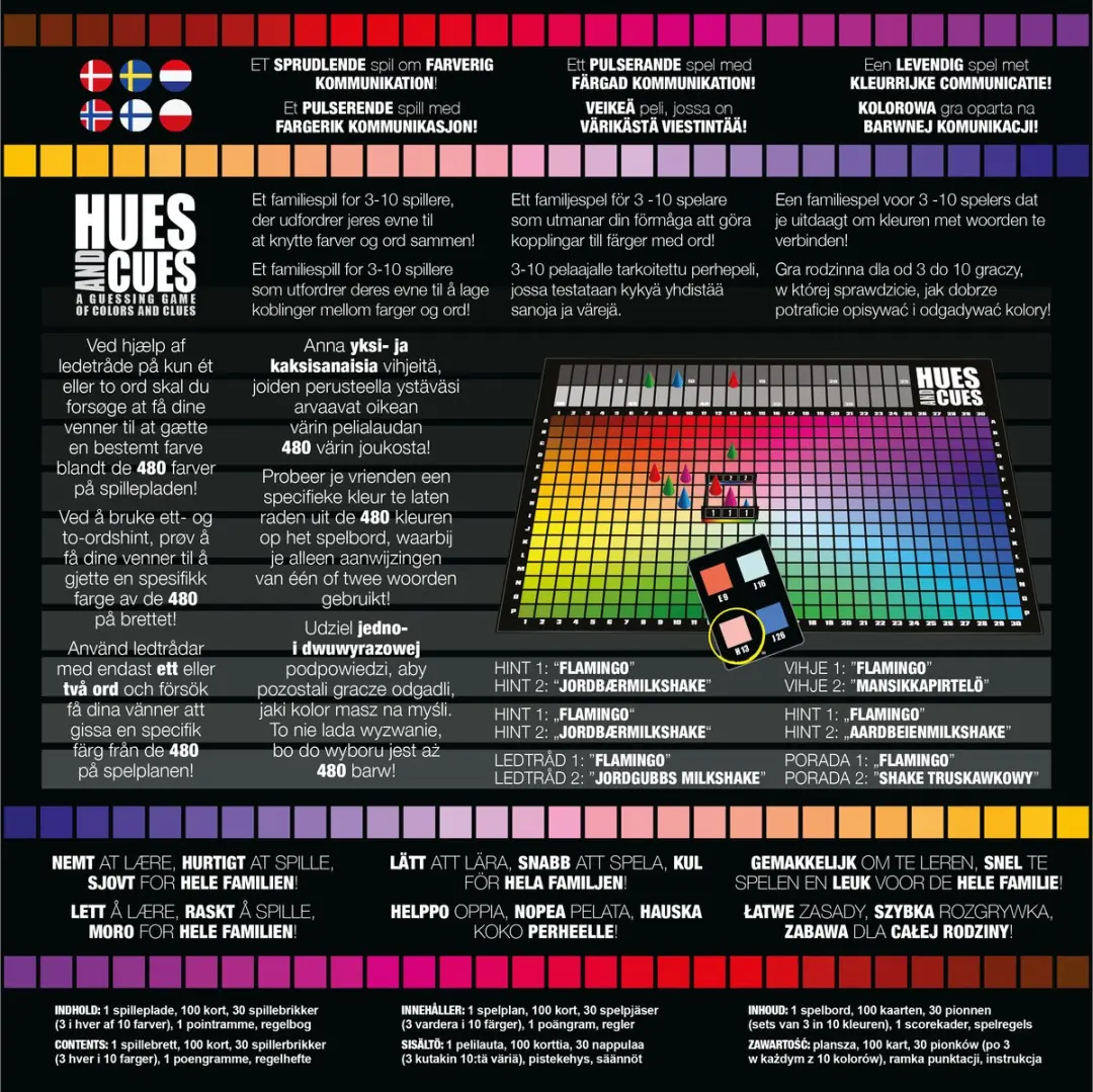Asmodee Hues and Cues Familiespel 3-10 Spelers USAHC100ML