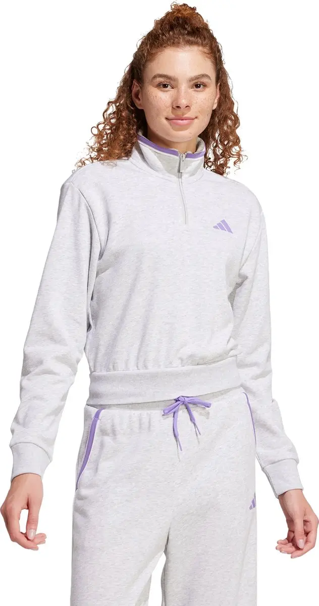 Adidas Essentials Color Pop French Terry Trainingsjack JN6989 - Grijs