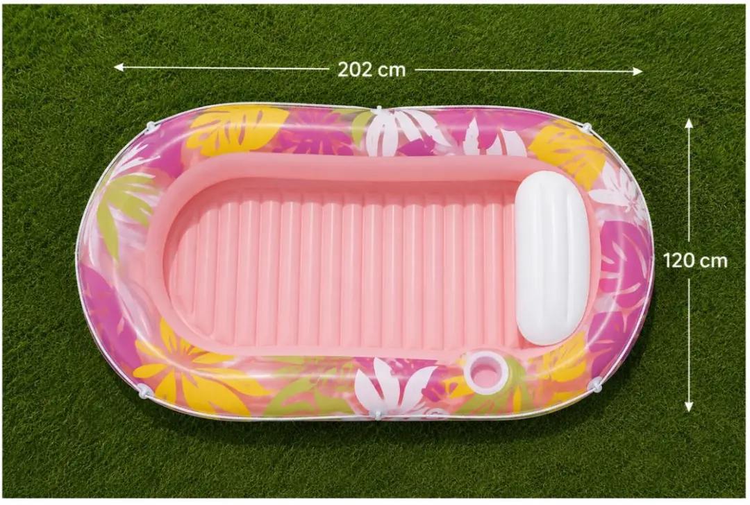 Intex Tanning Pool Oasis Luchtbed 202x120cm - Roze