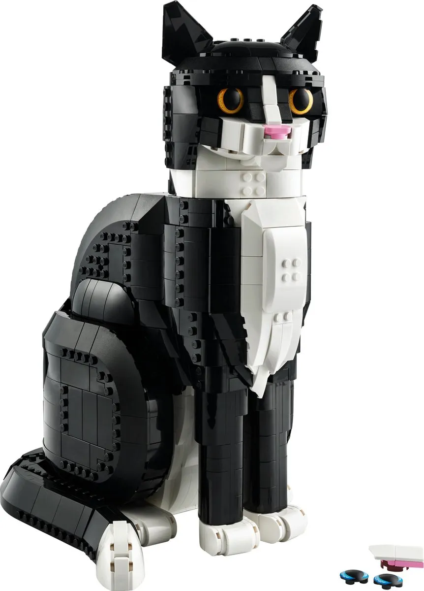 LEGO Ideas Zwart-witte Kat 21349 - 1710 Stenen - afbeelding 6 van 6