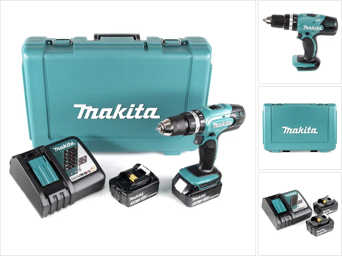 Makita DHP453RFE Klopboormachine - 2x 3.0Ah accu