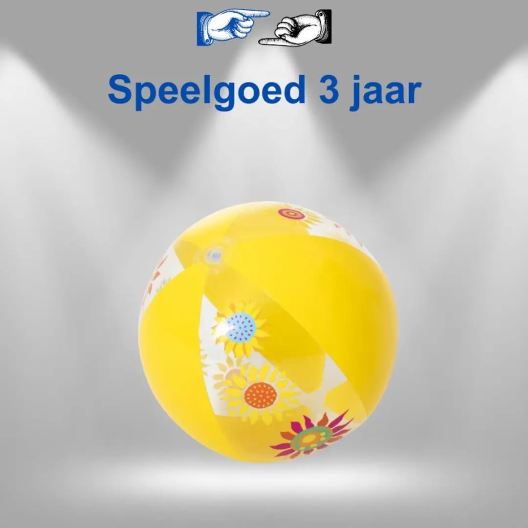 Bestway Strandbal Geel 51cm - PVC - afbeelding 6 van 6
