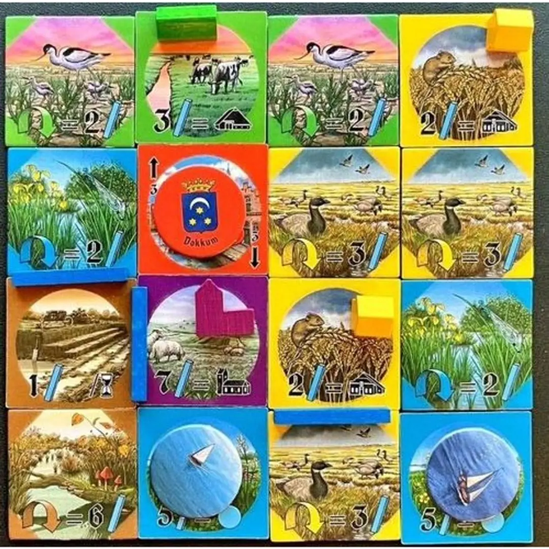 HOT Games Frysk Bouw je eigen Provincie! Bordspel - 6 Spelers