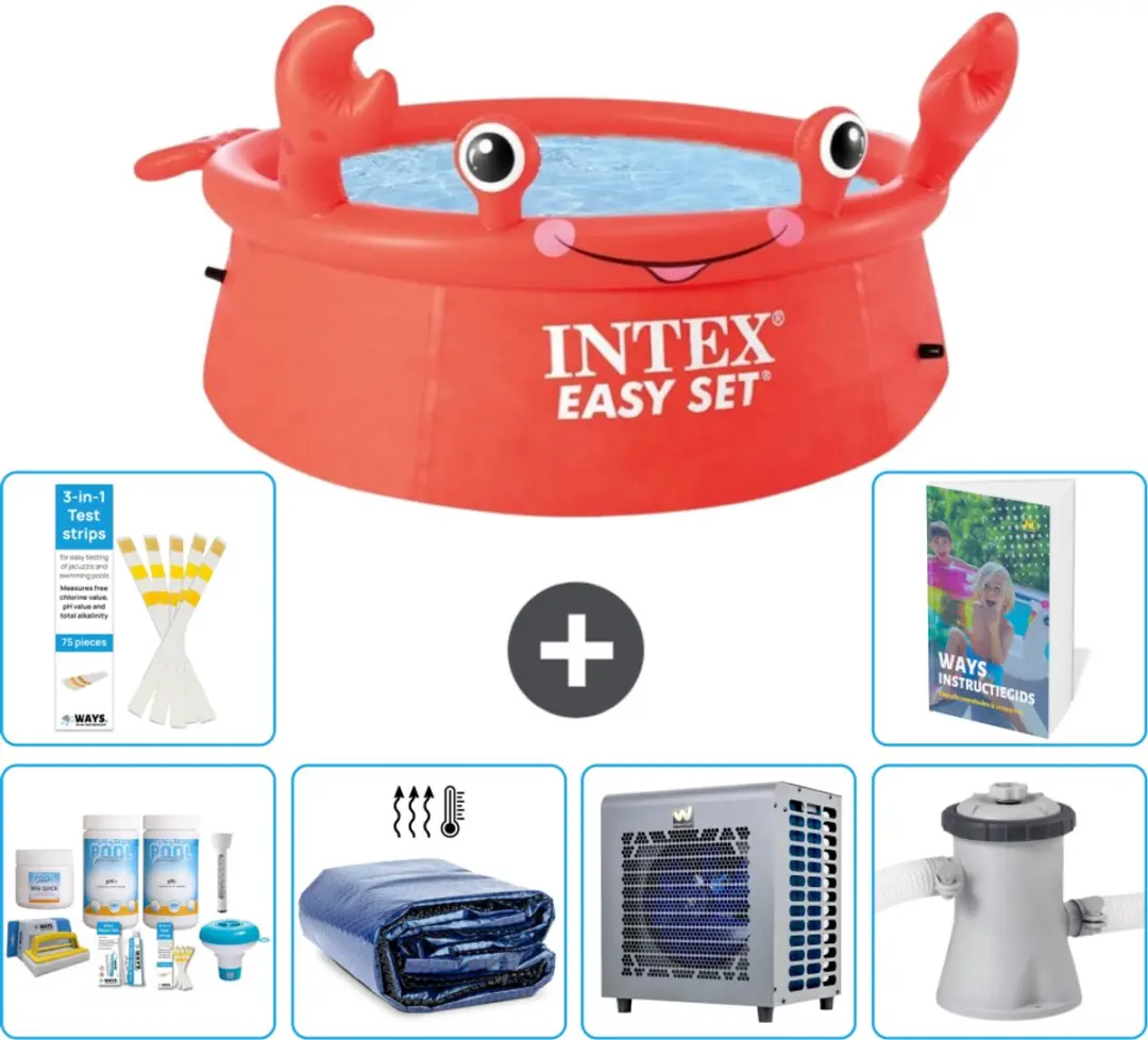 Intex Easy Set Zwembad 183x51cm Rood