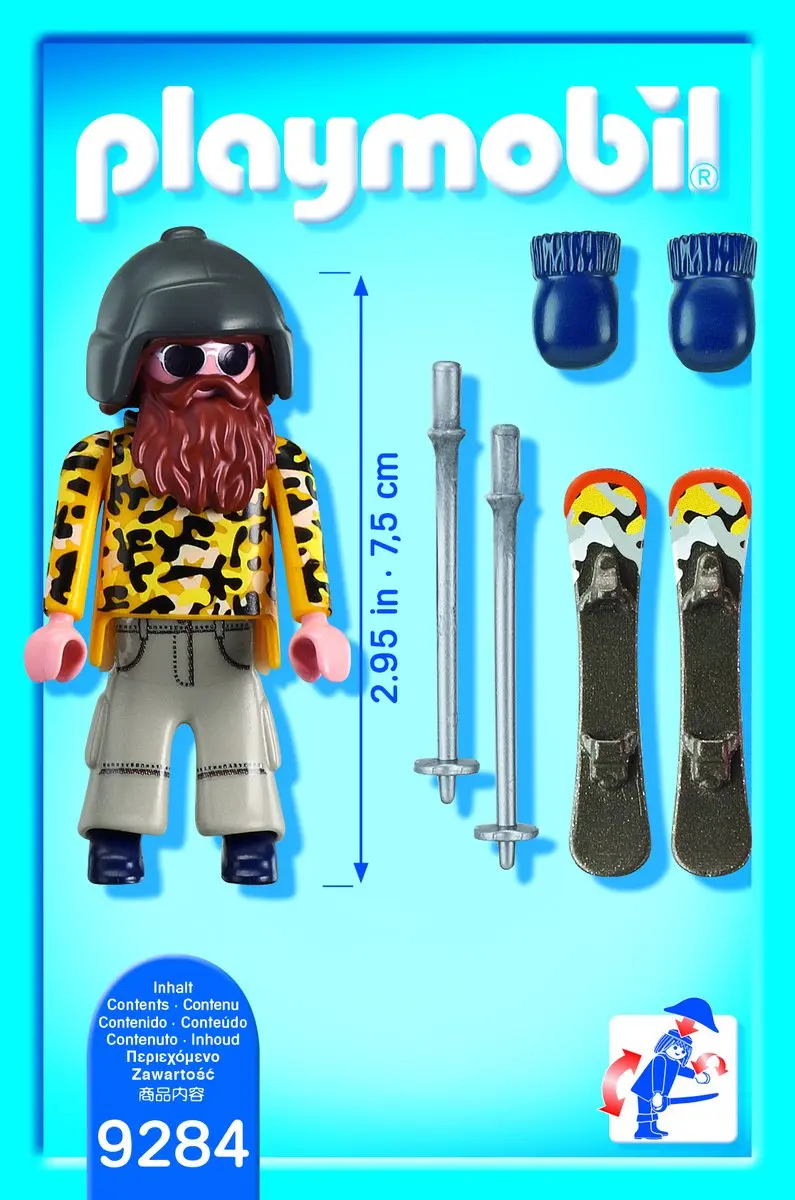 Playmobil Skiër op Snowblades 9284 - Multicolor