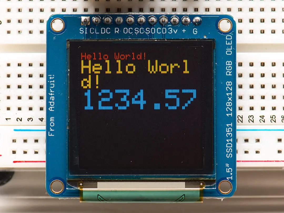 Adafruit 1.5 inch OLED Display 16-bit Kleur
