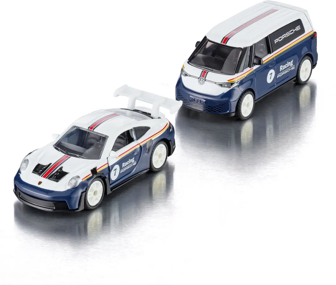 SIKU 2569 VW ID. Buzz met Porsche 911 GT3 RS 1:50